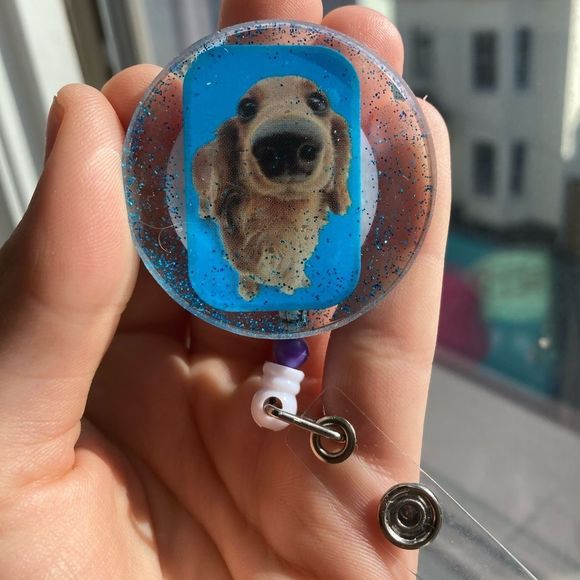 Golden retriever badge clip - Picture 9 of 9